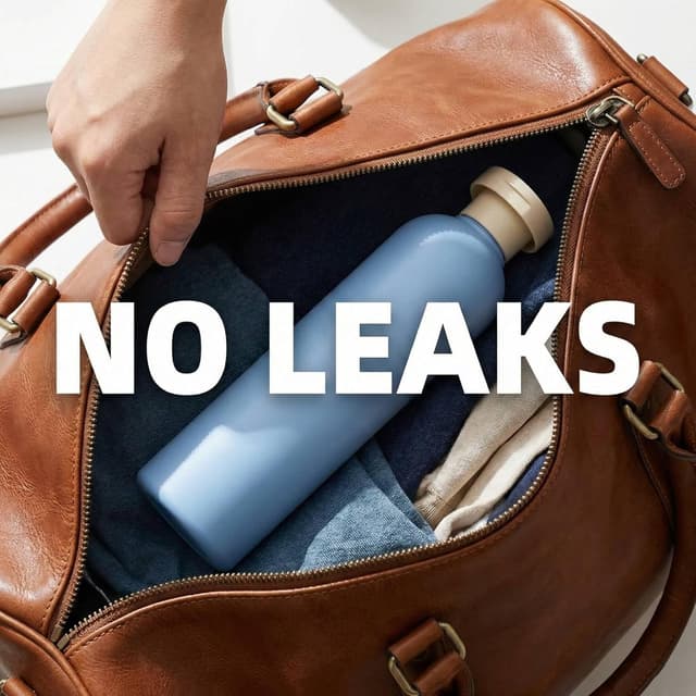 Detalle de OMBRISA Squeeze Bottles 260 ml (2-pack) with Disc Top Flip Cap – Refillable leak-proof travel containers