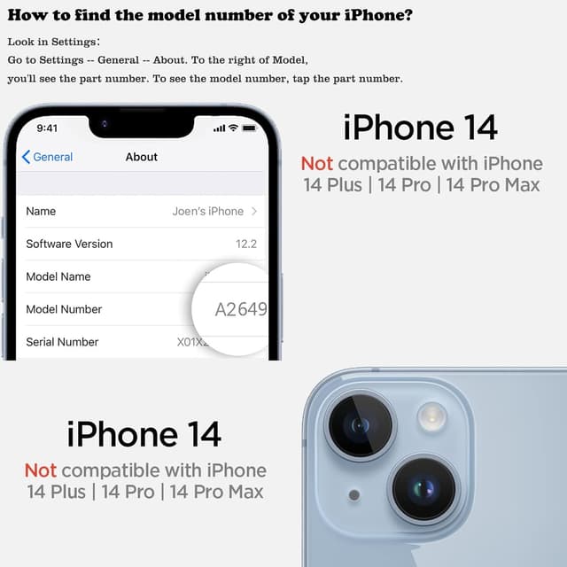 Detalle de J.west Sparkle Opal Glitter Clear TPU Case for iPhone 14 (6.1-inch, 2022 model) — Slim Protective Cover