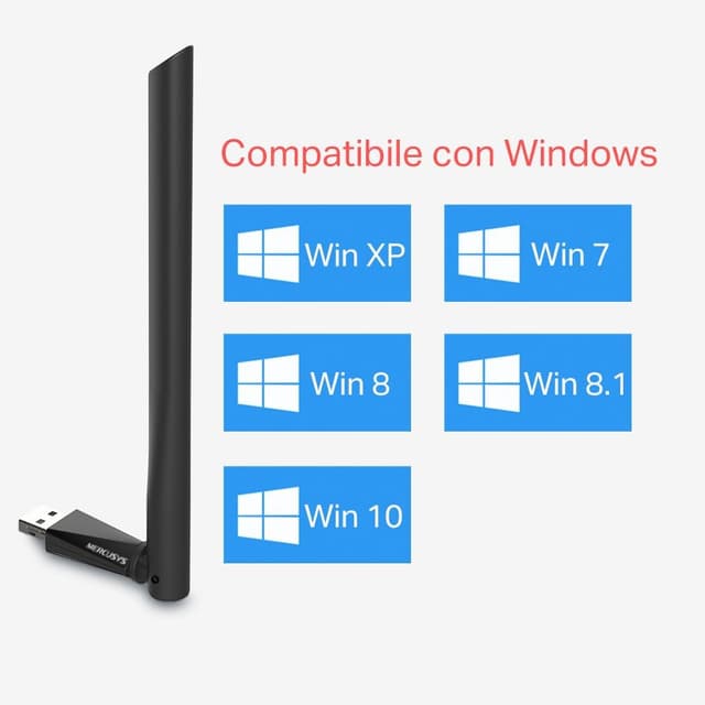 Detalle de Mercusys TP-Link MU6H adattatore Wi‑Fi AC650 dual‑band 433/200 Mbps