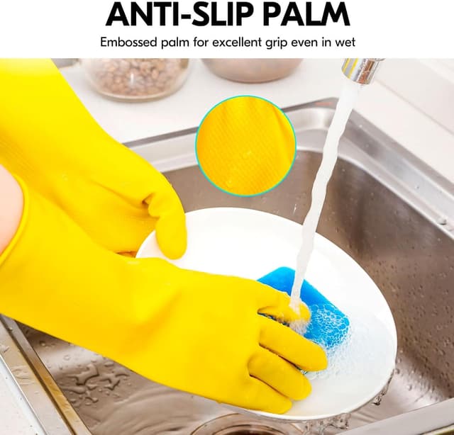 Thumbnail 2 de Vgo Reusable Cleaning Gloves M Yellow