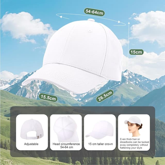 Detalle 2 de GWHOLE unisex adjustable baseball cap in classic cotton (56–58 cm)