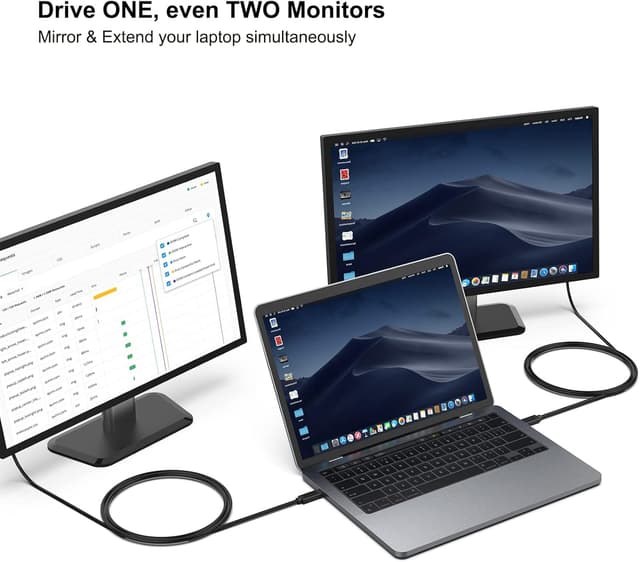 Detalle 2 de BENFEI Cavo USB-C a VGA 1,8 metri con compatibilità Thunderbolt 3/4