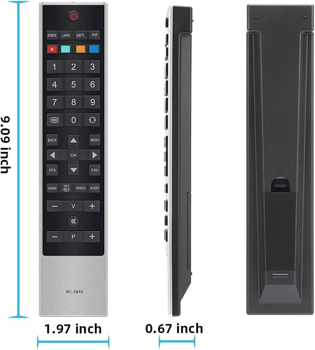 Thumbnail 6 de UNOCAR RC-3910 Smart Remote Replacement for Toshiba Freeview Smart TVs (IR, no programming required)