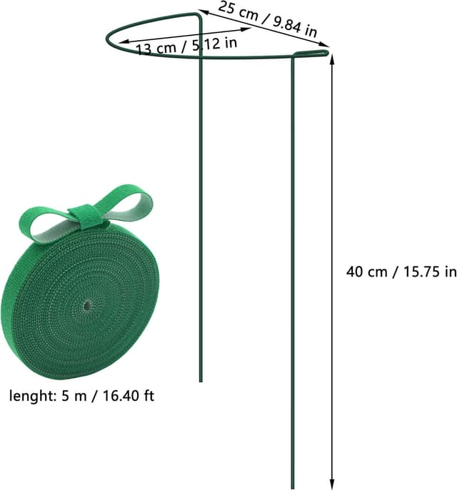 Thumbnail 1 de Metall Ringkäfige 3er-Set 40x25 cm Pflanzensupport