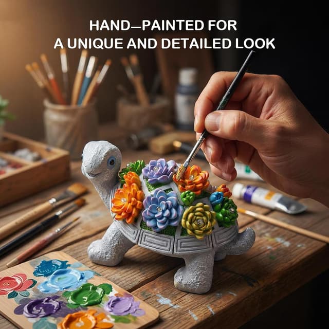 Detalle 2 de Eletorot Solar Turtle Garden Ornament 600mAh