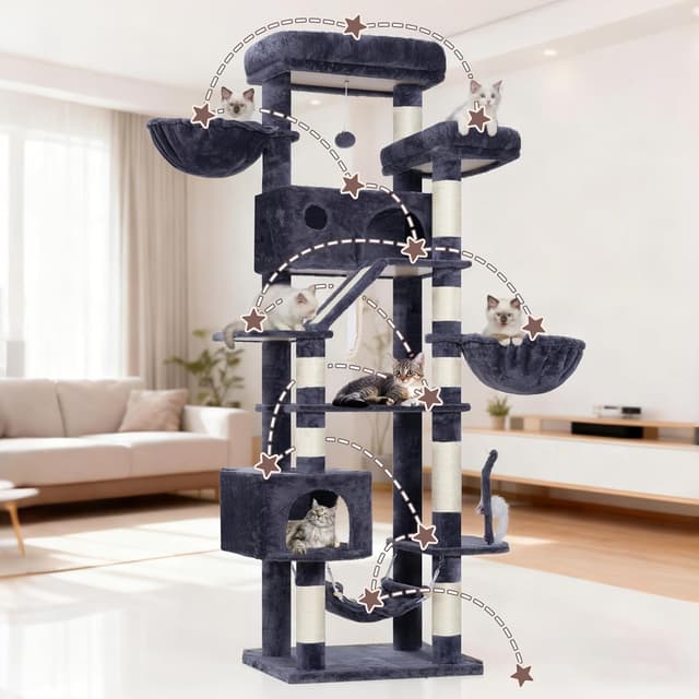 Thumbnail 5 de Gitelsnour Kratzbaum groß für große Katzen