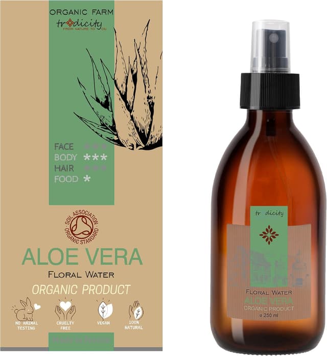 Detalle de bleu & marine Bretania Spray Bio d’Aloe Vera 250 ml : soin visage hydratant et apaisant