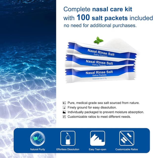 Thumbnail 3 de Neti Pot Kit 300 ml nasal rinse set 🚰