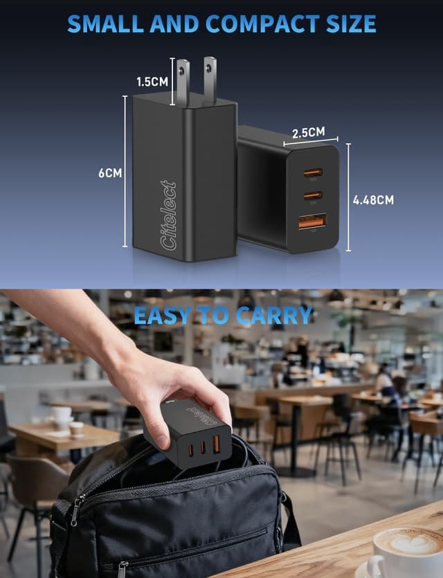 Thumbnail 5 de 100W 3-Port USB C Charger Block 2-Pack