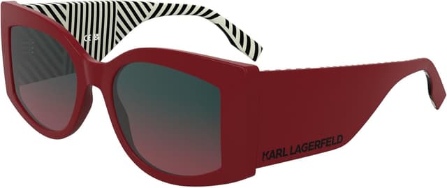 Detalle de KARL LAGERFELD Occhiali Donna: design audace, montatura RX e stile sostenibile