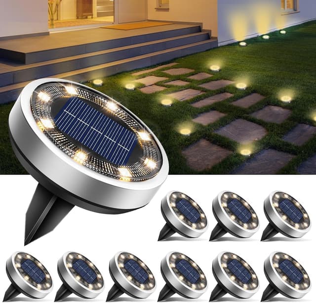 Imagen de btfarm Solar Bodenleuchten 10 Stück 8 LEDs en OfertitasTOP