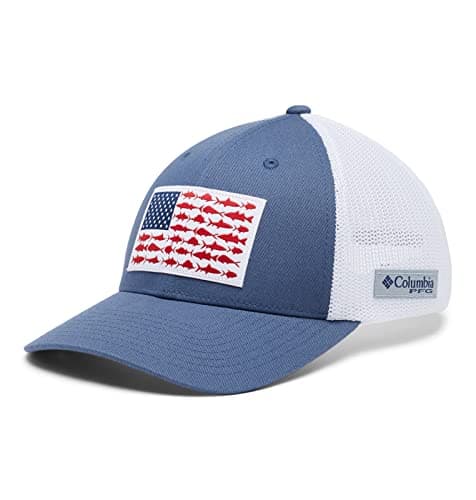 Detalle de Columbia PFG Fish Flag Gorra de Malla XXL 🎣