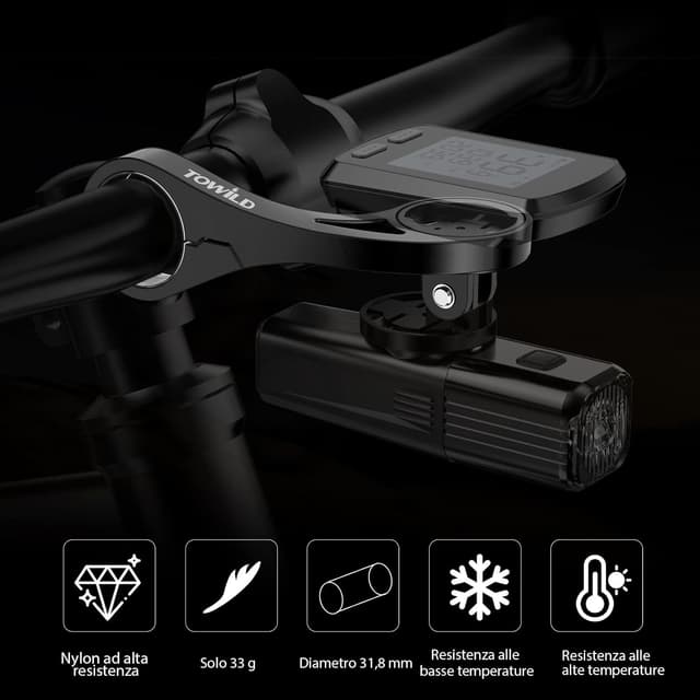 Thumbnail 1 de towild Supporto per Garmin per manubrio 12x5 cm