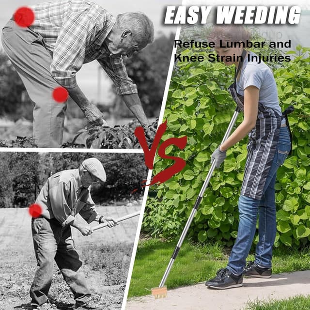 Detalle 1 de 60" Patio weed remover tool with long handle