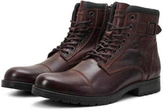 Thumbnail 6 de JACK & JONES Jfwalbany Leather Coffee Bean Biker Boots für Herren