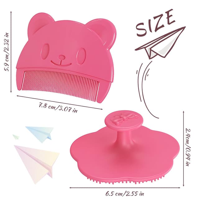 Thumbnail 1 de FainFun Baby Badebürste Rosa 2er Pack