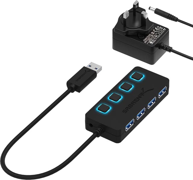 Thumbnail 3 de SABRENT HB-UMP3 Powered USB Hub 4-Port