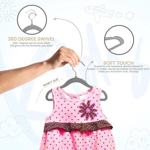 Detalle de Utopia Home Perchas de Terciopelo 11" 🎀