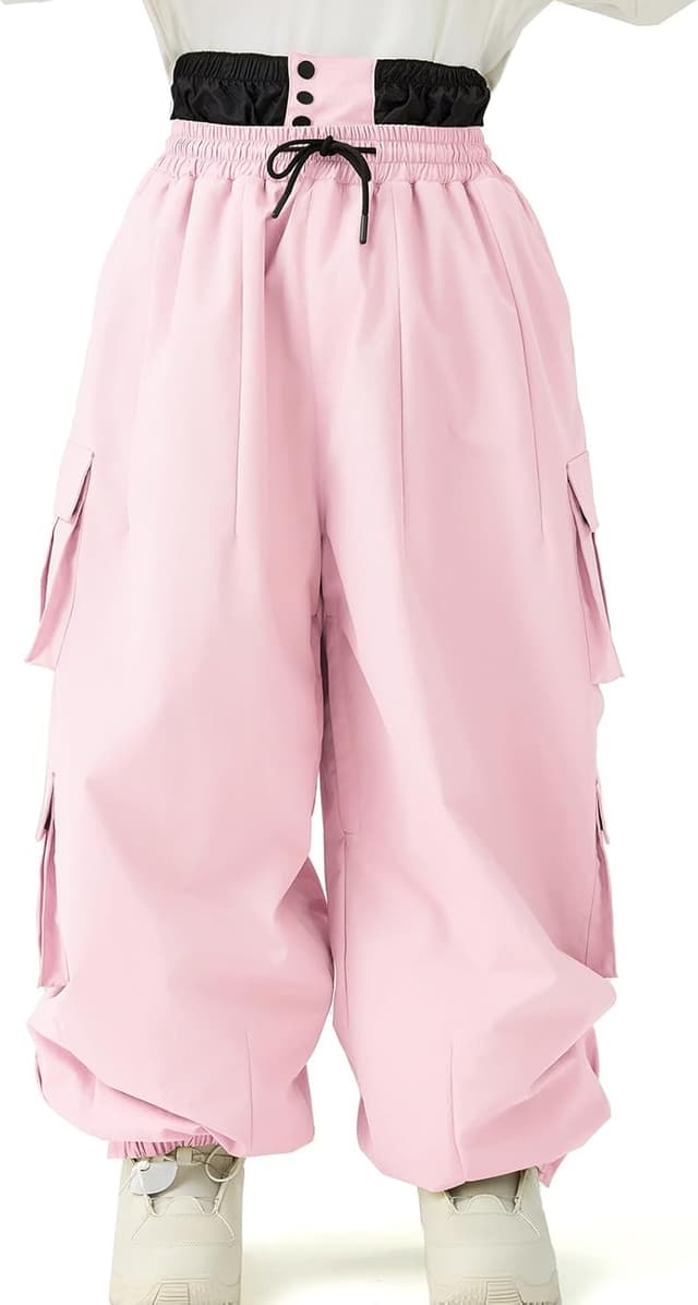 Detalle 2 de HOUZONIY Damen Skihose wasserdicht, winddicht & gefüttert (Softshell/Winter-Thermo)