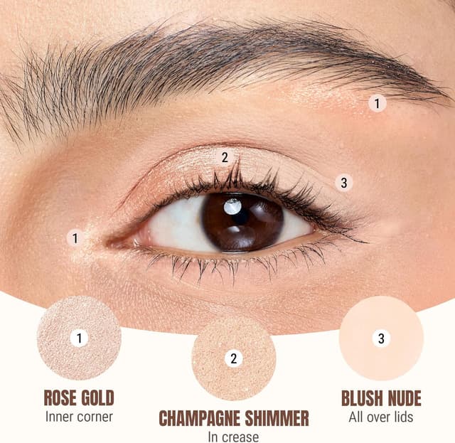 Detalle 2 de Set Exmiloo de 3 fards à paupières en stick waterproof (fini mat & nacré) Soft Glow