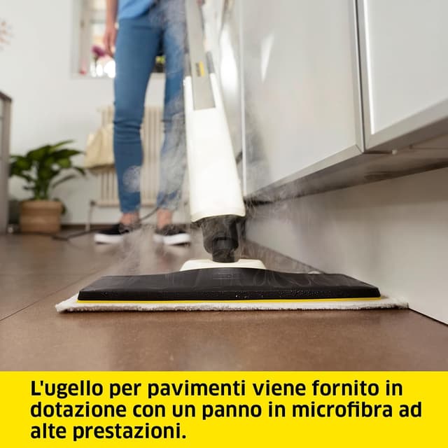 Detalle de Kärcher SC 2 Upright scopa a vapore con riscaldamento in 30 secondi e serbatoio da 0,4 l
