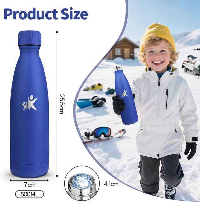 Thumbnail 4 de Motswedi Botella Térmica 500ml Acero Inoxidable 💧