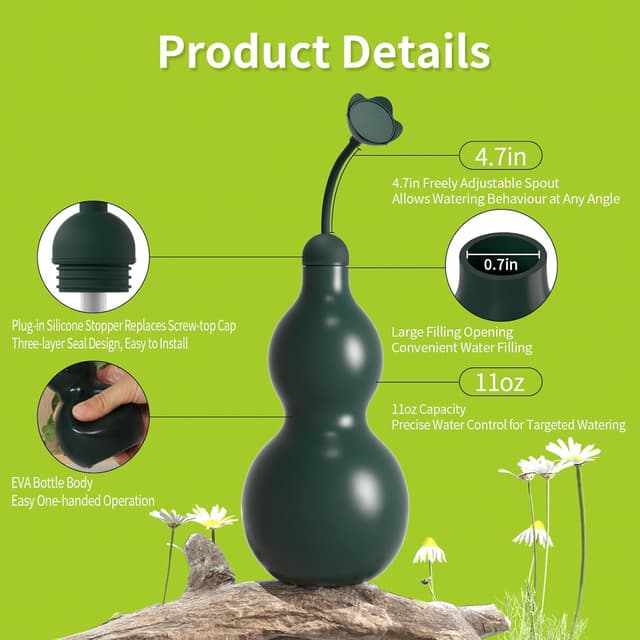 Thumbnail 4 de BKSAI Watering Can 325ml for Indoor Plants