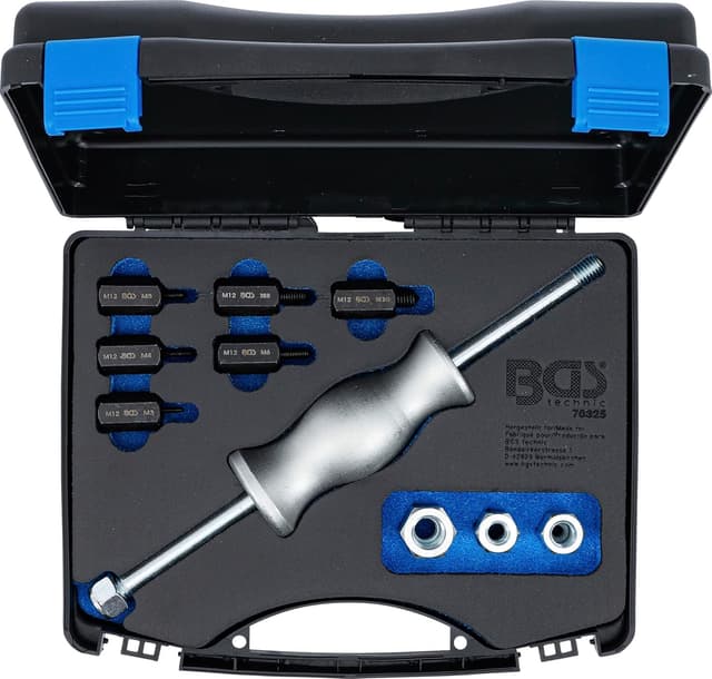 Detalle 2 de BGS 70325 set di martelli a massa battente con adattatori per filettatura (12 pz)