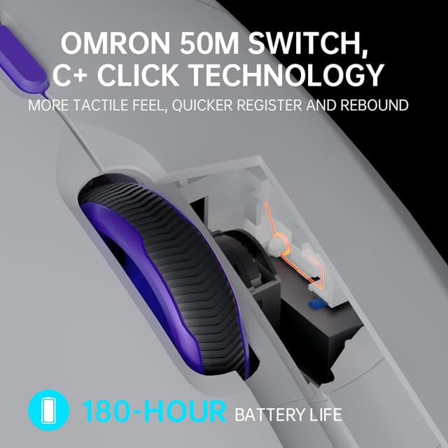 Detalle 2 de Rapoo VT9Pro 4K Wireless Gaming Mouse with PAW 3398 sensor (26K DPI, 4KHz polling)