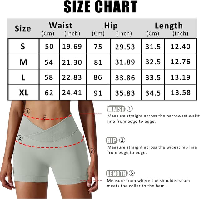 Thumbnail 2 de Coswind pantaloncini donna palestra a vita alta push up fitness in tessuto elasticizzato