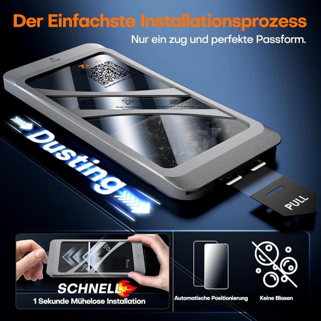 Thumbnail 4 de TAURI Panzerglas 6,9 Zoll für iPhone 16 Pro Max