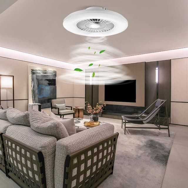 Thumbnail 6 de BKZO moderne Smart-LED-Deckenleuchte mit Ventilator (60 cm) – App, Alexa/Google & stufenlos dimmbar