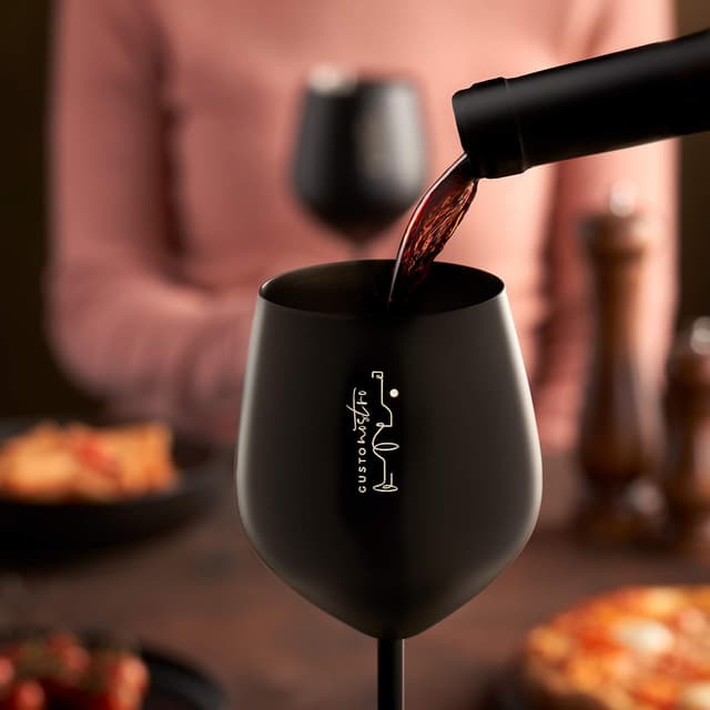 Detalle 2 de Gusto Nostro Weingläser Edelstahl 540 ml