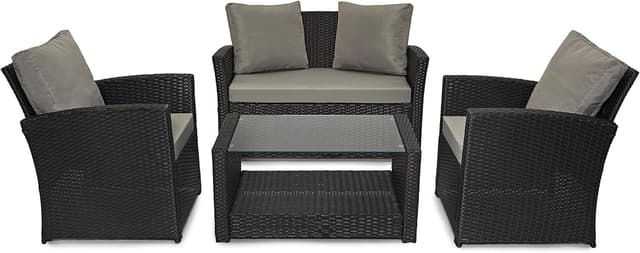 Thumbnail 6 de Rattan Roma 4 Seater patio sofa set