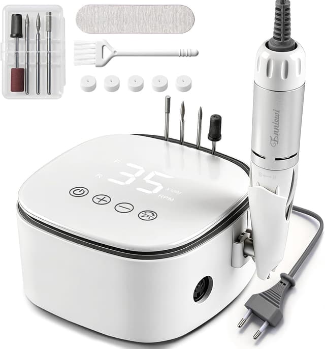 Detalle de Enniewi fresa per unghie professionale 35.000 RPM con display LED