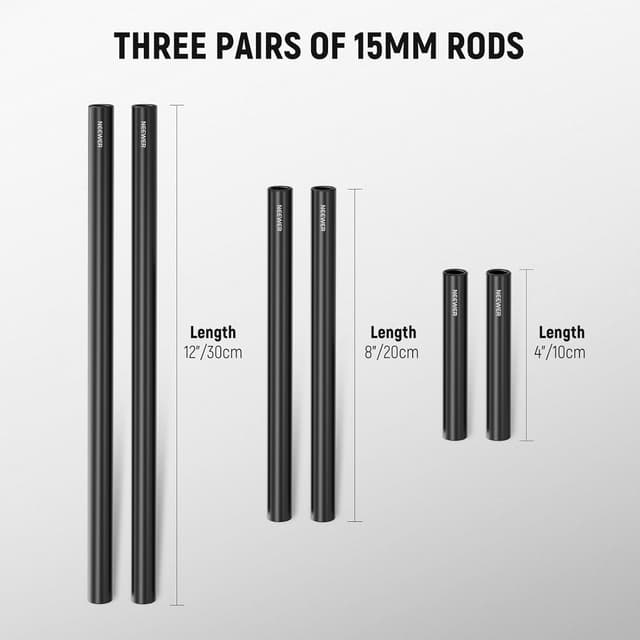 Thumbnail 1 de NEEWER 15mm LWS Extension Rods 3 Pairs