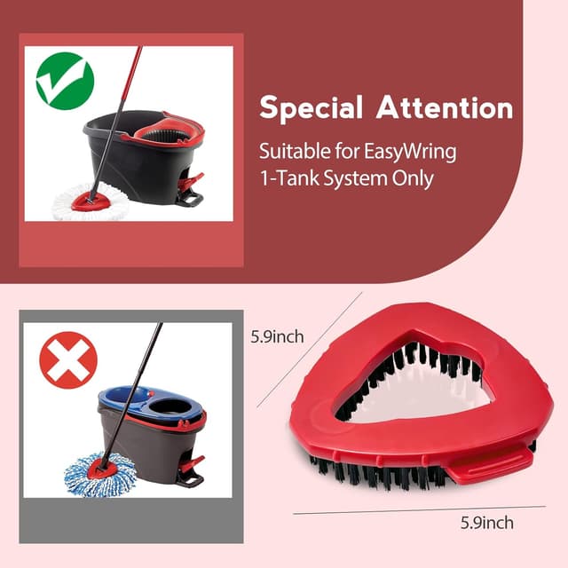 Thumbnail 1 de Spin Mop Scrub Brush Head 5.9"