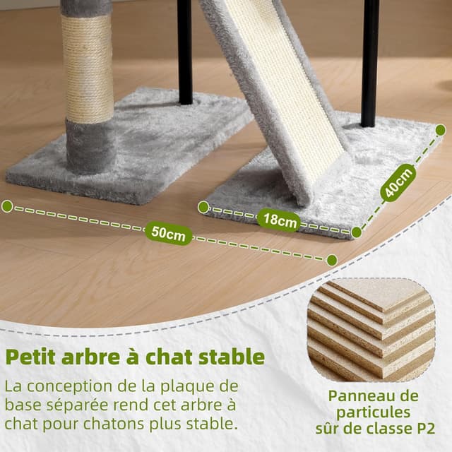 Detalle 2 de Gitelsnour GCT006SW arbre à chat intérieur