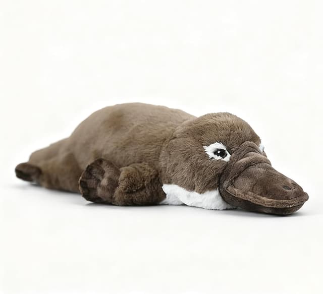 Detalle de RLOMUTE 17-inch Brown Platypus Plush Toy (Realistic, Super Soft Stuffed Animal)