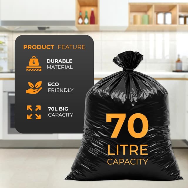 Detalle de Roe Tenpo 70L bin bags, 50 pack