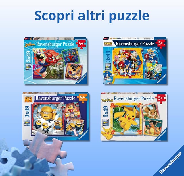 Detalle de Ravensburger Spidey Confezioni da 3 (3x49 pezzi) puzzle per bambini dai 5 anni