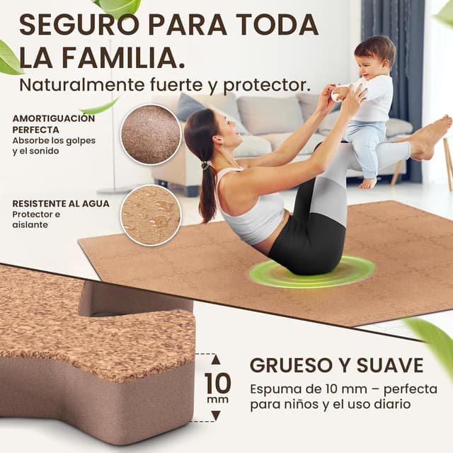 Thumbnail 4 de BeMaxx Esterilla Fitness Puzzle 18 piezas 1,67 m2