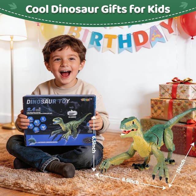 Detalle 2 de VERTOY Velociraptor RC Dinosaur Toy