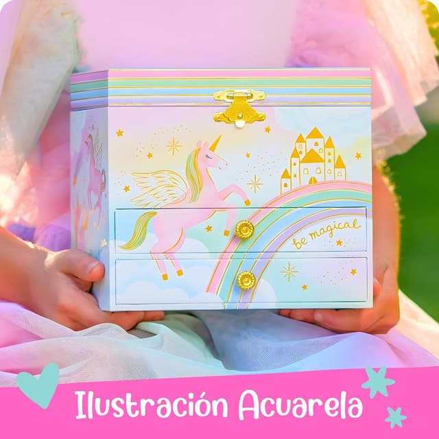 Detalle de Giggle & Honey Joyero Unicornio grande