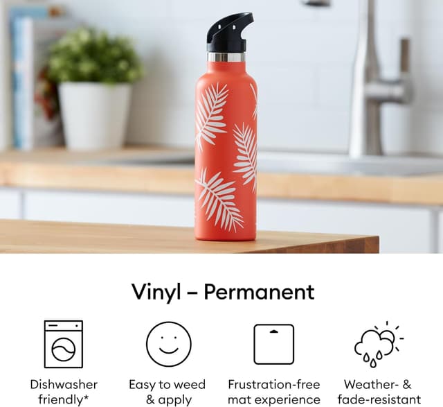 Detalle de Cricut Permanent Adhesive Vinyl Sheet (Gloss Black) | 30.5 cm × 1.2 m