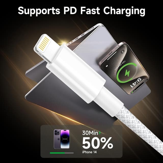 Thumbnail 4 de Cable iPhone 2M 2Pack MFi carga rápida