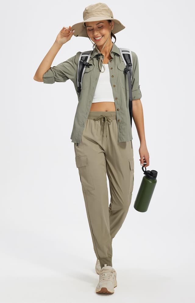 Thumbnail 6 de Libin Damen Cargohose Jogginghose Leicht & wasserdicht – schnelltrocknend, UPF 50+