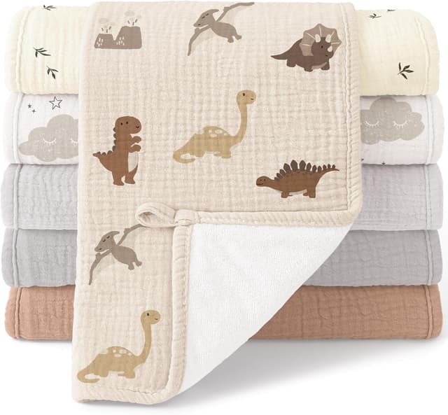 Detalle de Musselin-Spucktücher 6er Pack 50 x 25 cm