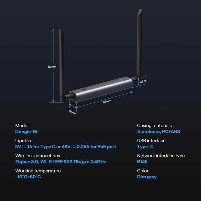 Thumbnail 5 de SONOFF Zigbee/Thread PoE Dongle Max Zigbee‑Stick