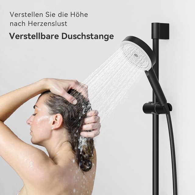 Thumbnail 6 de Auralum Asta doccia 65 cm saliscendi in acciaio inox